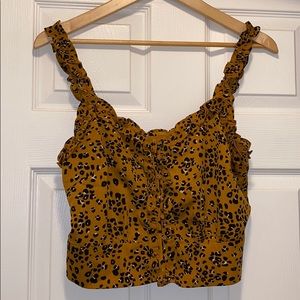 ASTR Leopard print crop top